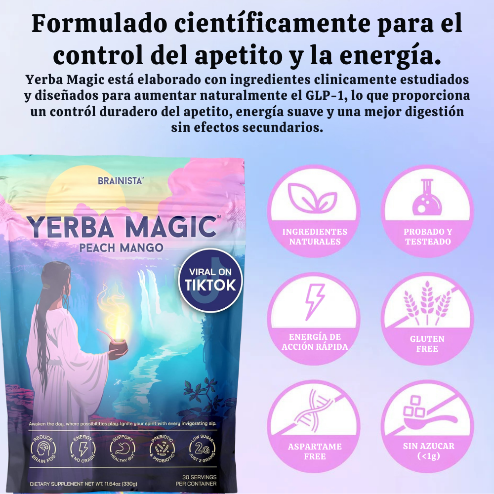 Yerba Magic™ Más energía, concentración y pérdida de grasa en 30 días
