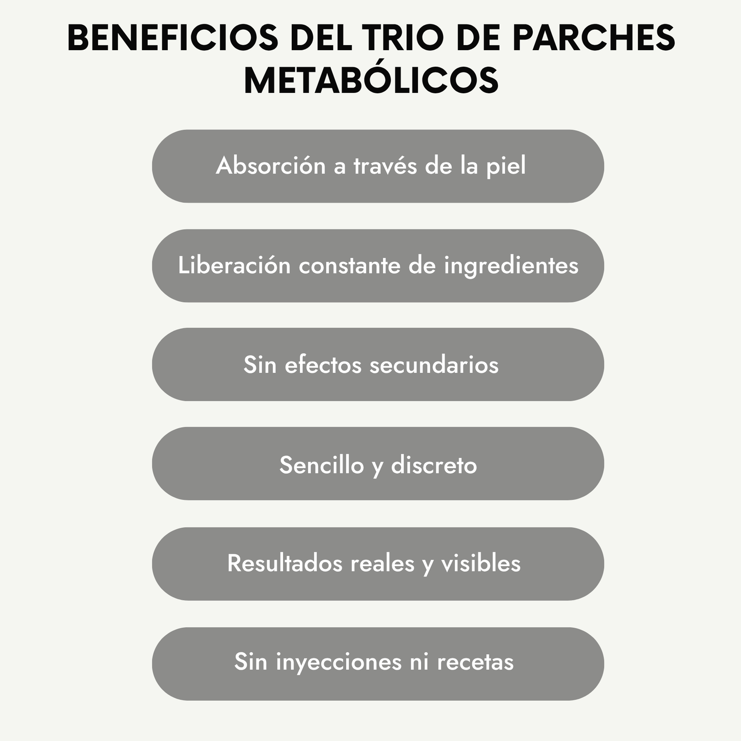 Trío de Parches Metabólicos